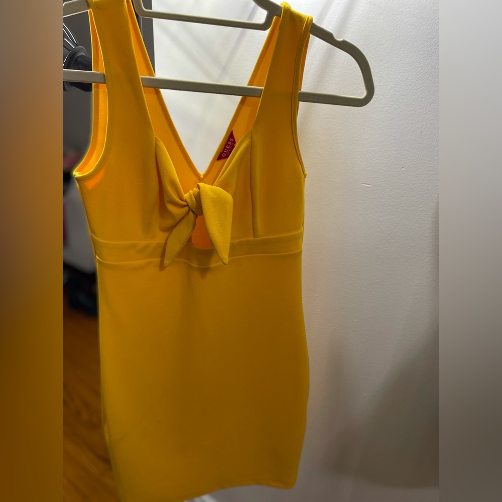 Guess yellow mini dress.